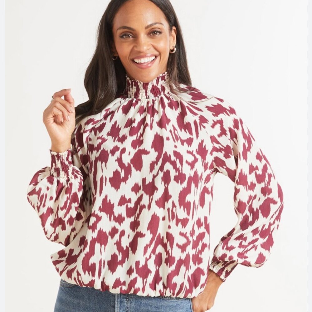 Allison Joy Arlo Ikat Blouse Sz. M